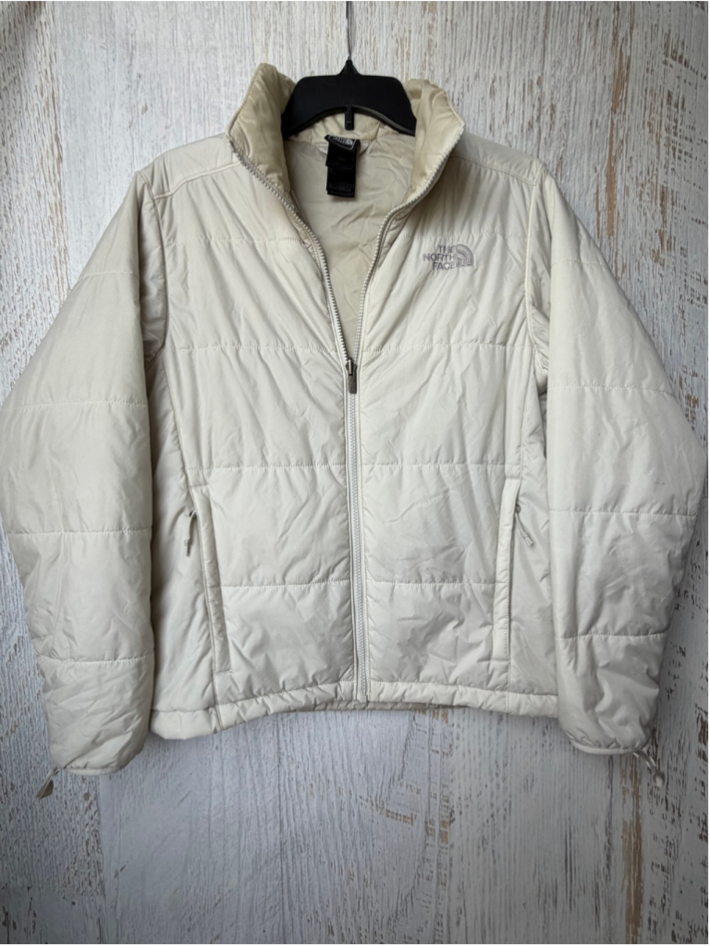 Women's The North Face Puffer Jacket Size M Beige